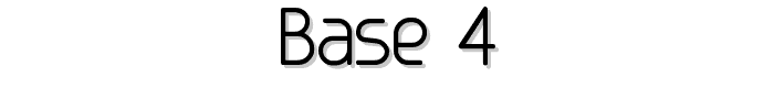 Base 4 font
